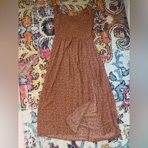 Aeropostale  spaghetti strap midi dress with open back